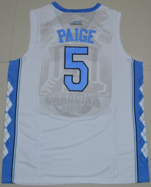Maillot De Basket NCAA 2016 North Carolina Tar Heels Marcus Paige 5 College Basketball Blanc